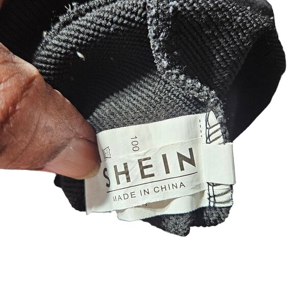 Rhinestone "Heart Beat" Design Black Sweatshirt Shein S - Picture 4 of 5